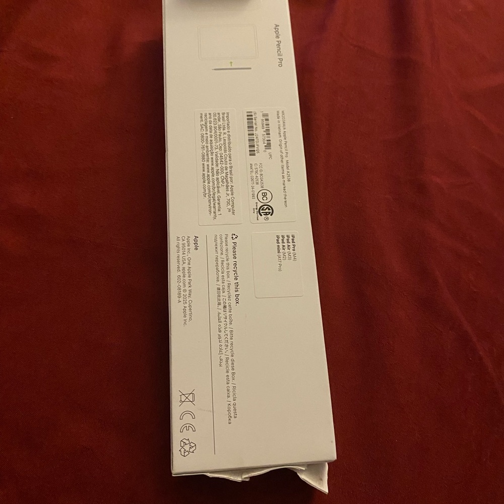 Apple Pencil Pro Box in White